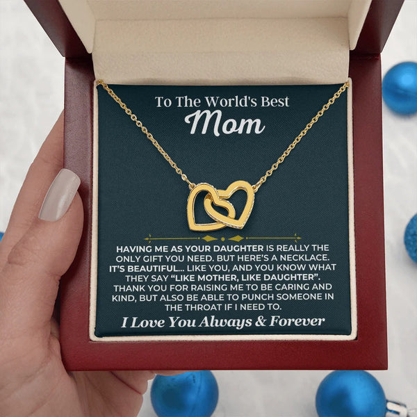 To The World's Best Mom Necklace – Funny & Heartfelt Gift